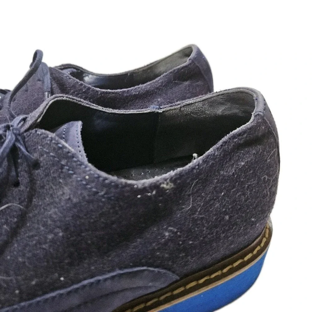 Cole Haan Air Harrison Men's 9.5 Shoes Blue Navy Oxford Cap Toe C10773